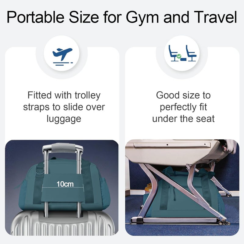 cysiyu Mini Gym Bag for Women Girls Small Gym Tote Bag with Wet Compartment Waterproof Travel Duffle Bag Cute Workout Sport Bag - Image 4